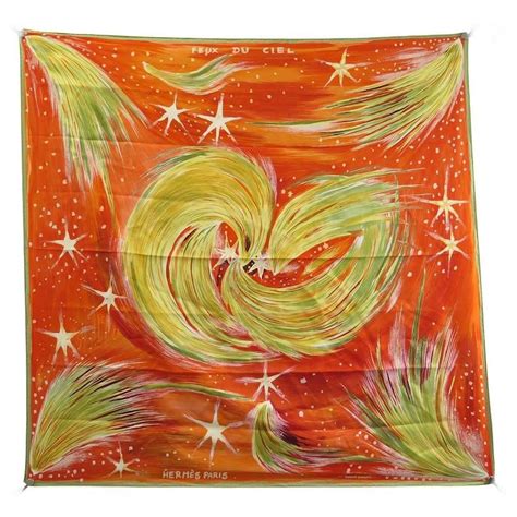 hermes silk mousseline feux du ciel scarf|Hermes Silk Scarf Feux du Ciel by Sefedine Ibrahim Alamin.